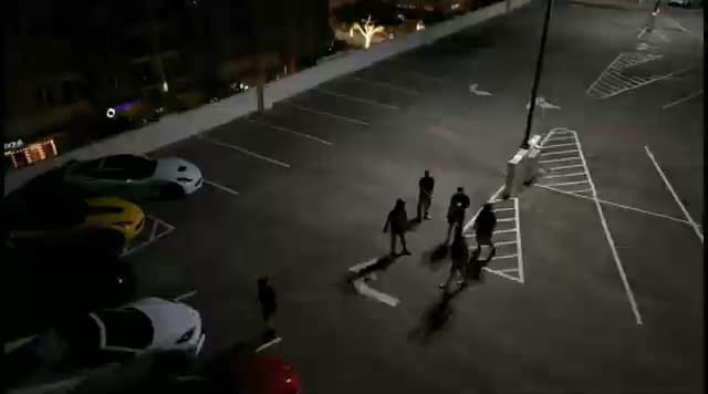 Night parking lot meet - HTX Corvettes